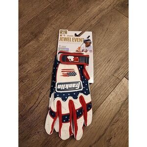 Franklin CFX PRO Baseball Adult Batting Gloves Size XL July 4th Red White Blue